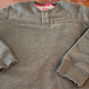 Coleman Men's Charcoal Henley Sweatshirt